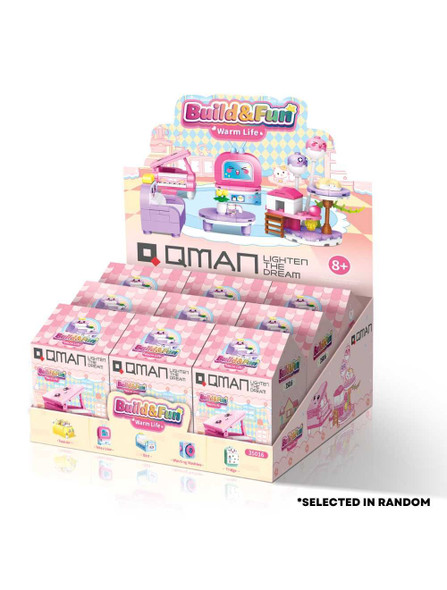 Qman Build & Fun-Warm Life Lighten The Dream Series Building Blocks