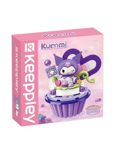 Keeppley Sanrio Cupcake Series - Kuromi Grape Cupcake Building Block Toys