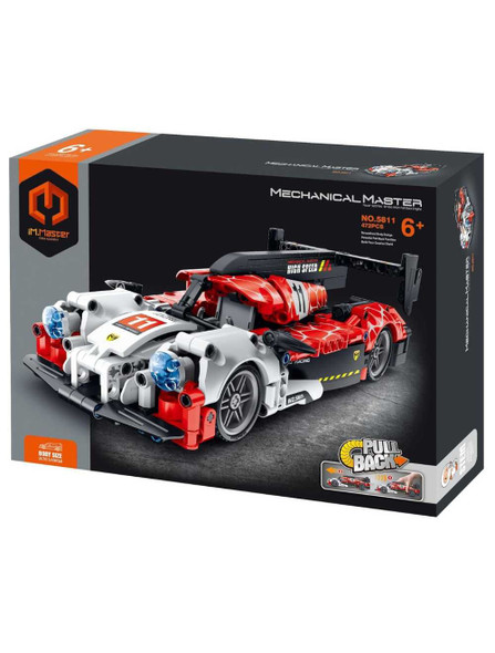 i.M Master Pull Back Sports Car Building Blocks