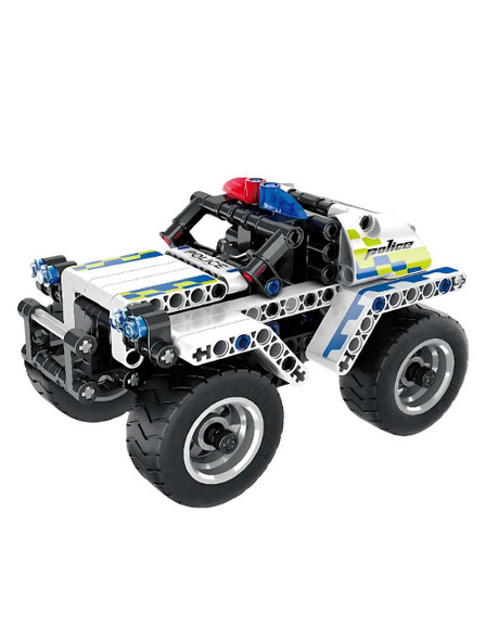 i.M Master Pull Back Police Car Building Blocks