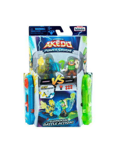 Akedo S4 Versus Pack Shortout Vs Sandtrap Action Figures