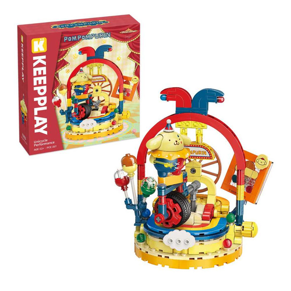 Keepplay Pompompurin Unicycle Performance Building Blocks