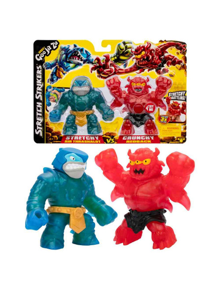 Heroes of Goo Jit Zu S11 Stretch Strikers Vs Pack Sir Thrashalot Vs Barbarian Redback