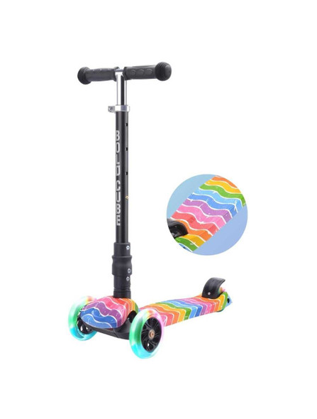 Bold Cube Foldable Astro Dream Big 3 Wheel Scooter Flashing Wheels