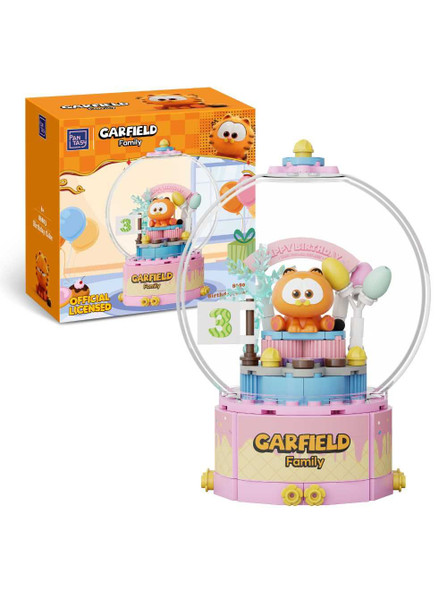 Pantasy x Garfield Crystal Ball Series Birthday Cake Collectible Building Blocks