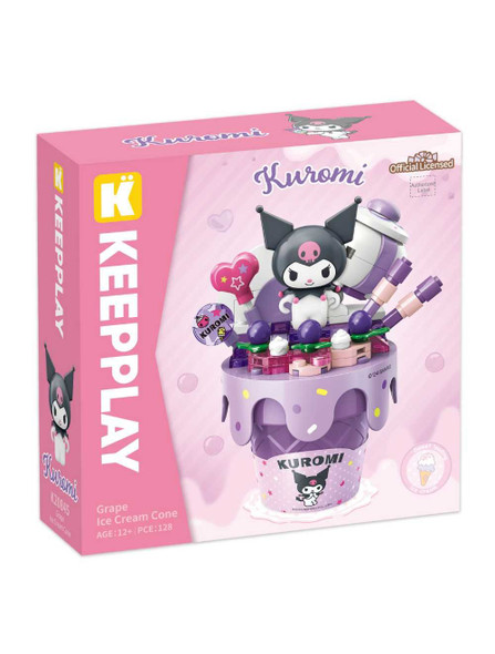 Keeppley Kuromi Grape Ice Cream Cone Building Blocks