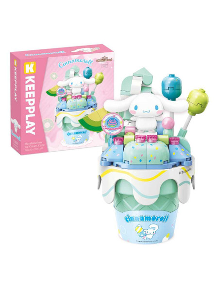 Keeppley Cinnamoroll Marshmallow Ice Cream Cone Building Blocks