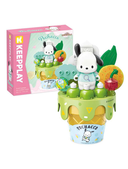 Keeppley Pochaco Green Grape Ice Cream Cone Building Blocks