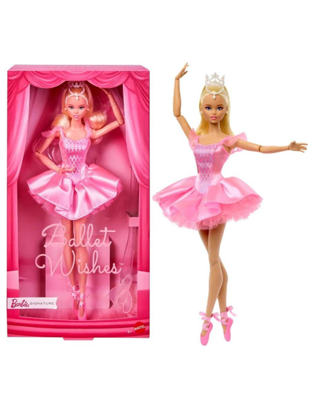 Barbie Signature Ballet Wishes Doll in Pink Ballerina Dress with Accessories