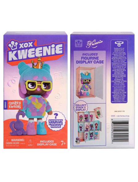 XOX Kweenie Quirky Kweens Series Single Pack Mystery Collectible Figure 3.5" w/ Display Case