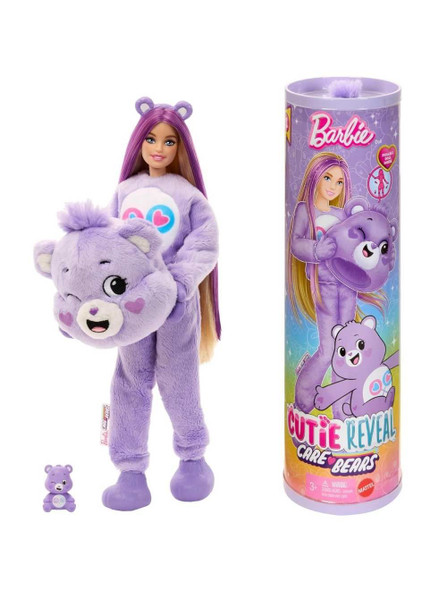 Barbie Cutie Reveal Care Bears Series Share Bear Plush Doll w/ Accessories