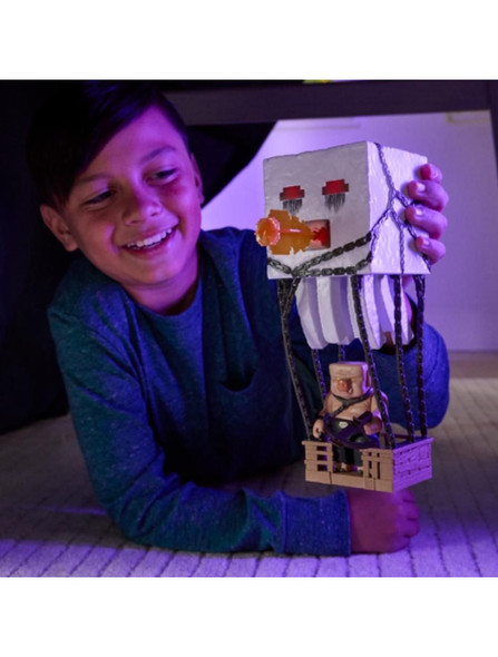 Minecraft Movie Blast Attack Ghast Action Figure Set w/ Lights & Sounds