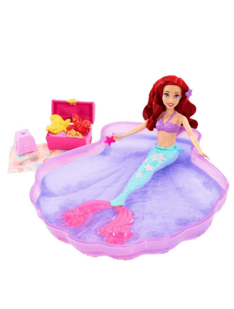 Disney Princess Ariel Mermaid Doll With Pool Playset & Accessories
