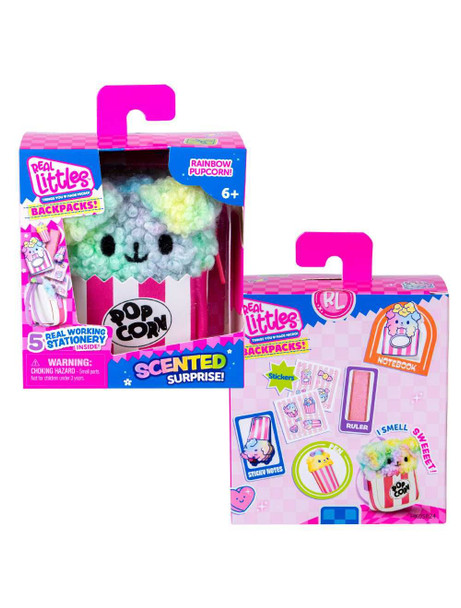 Real Littles S9 Scented Mini Backpack Popcorn Design With Mini Stationery