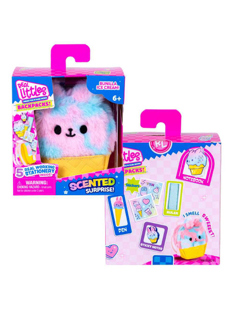 Real Littles S9 Scented Mini Backpack Ice Cream Design With Mini Stationery