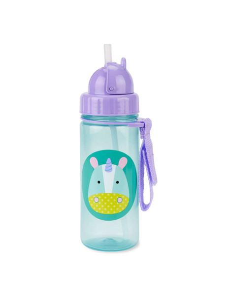 Skip Hop Zoo Straw Bottle 13-oz.- Unicorn Design