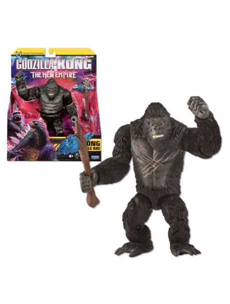 Godzilla X Kong Monsterverse 6" Basic Figure Kong With Battle Axe Articulated Body & Accesories