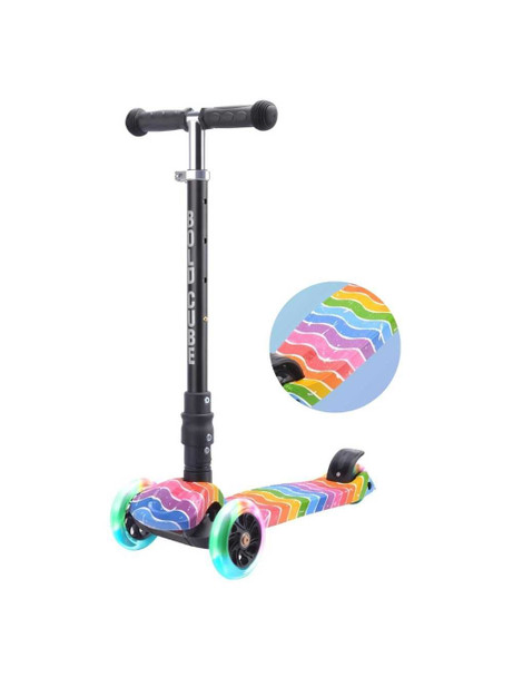 Bold Cube Foldable Astro Dream Big 3 Wheel Scooter Flashing Wheels
