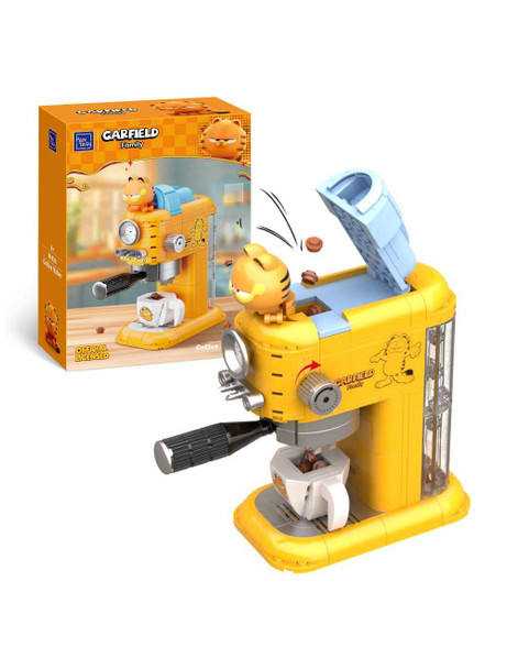 Pantasy x Garfield Fantastic Machines Series Coffee Maker Collectible Building Blocks
