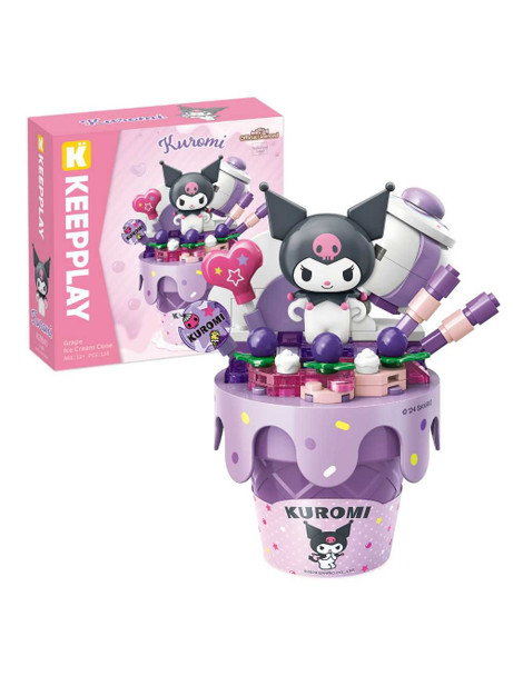 Keeppley Kuromi Grape Ice Cream Cone Building Blocks