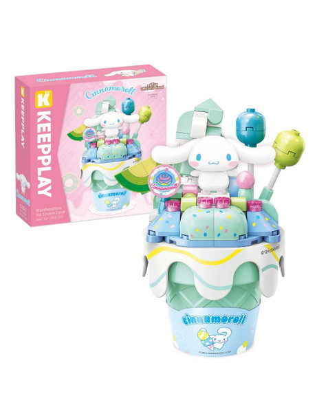 Keeppley Cinnamoroll Marshmallow Ice Cream Cone Building Blocks