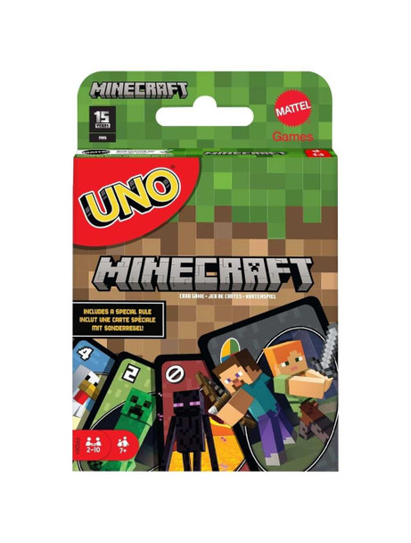 Mattel Uno Minecraft Family & Friends Card Game