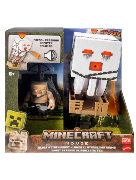 Minecraft Movie Blast Attack Ghast Action Figure Set w/ Lights & Sounds