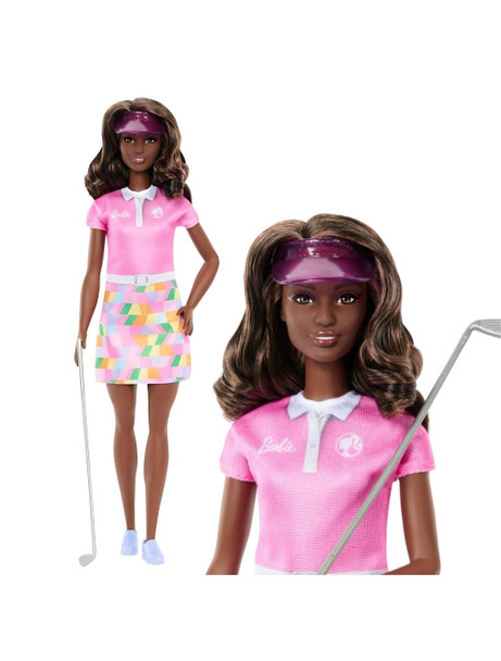 Barbie Career Doll Golfer Fashion Doll w/ Visor & Golf Club Accessories
