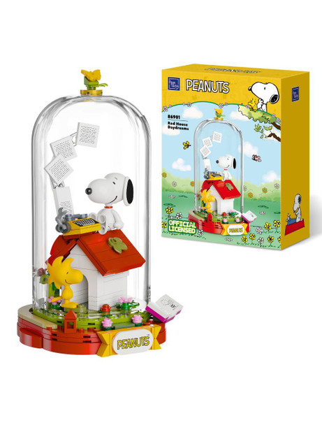 Pantasy Peanuts Snoopy Fantasia Series Red House Daydreams Set Building Blocks