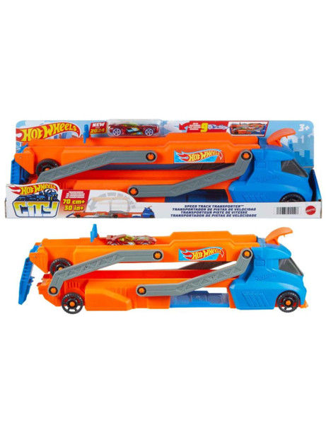 Hot Wheels Speed Track Transporter Playset w/ Die-cast