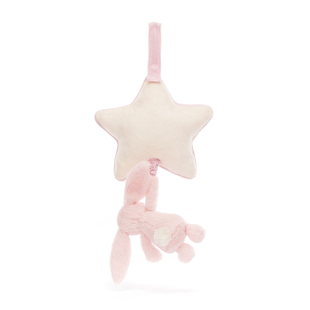Bashful Pink Bunny Musical Pull, View 3