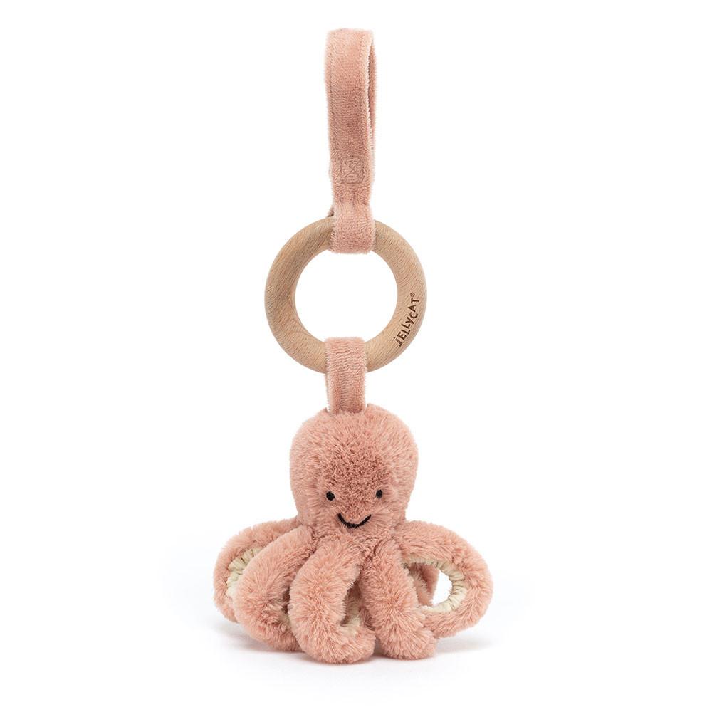 Odell Octopus Wooden Ring Toy, Main View