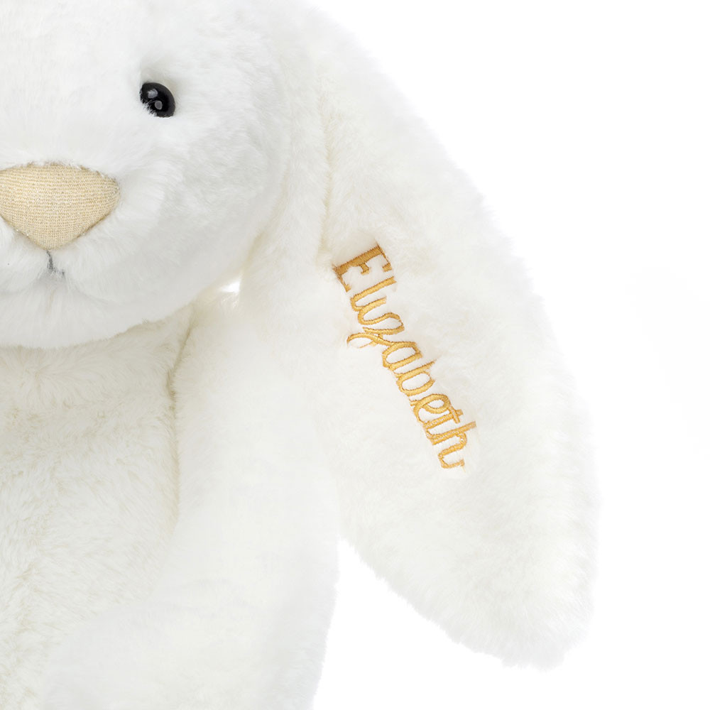 Personalised Bashful Luxe Bunny Luna Huge - Official Jellycat