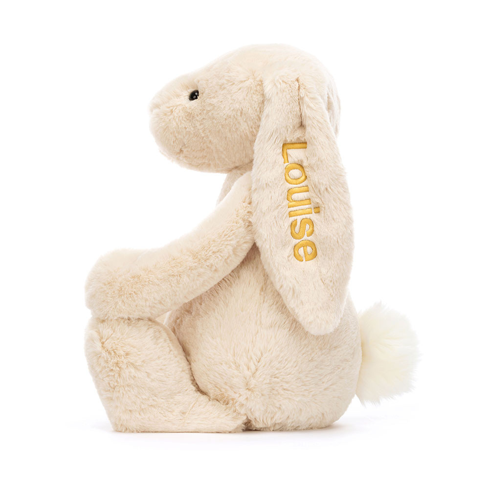 Personalised Bashful Luxe Bunny Willow Huge, View 2