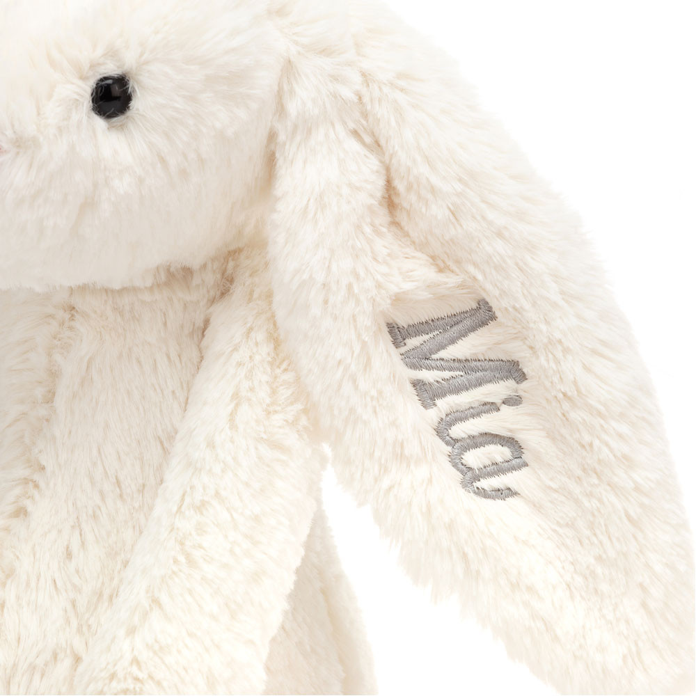 Personalised Bashful Cream Bunny Medium, View 3