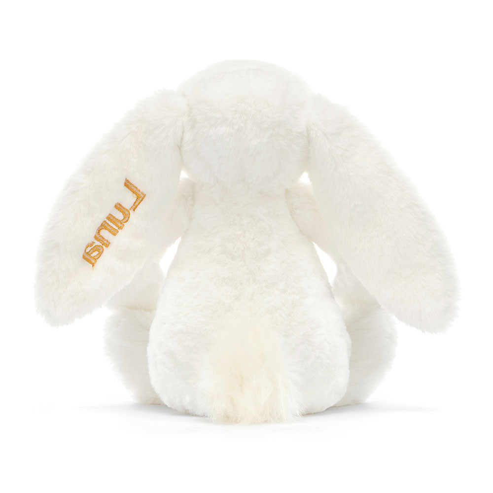 Personalised Bashful Luxe Bunny Luna Medium, View 4