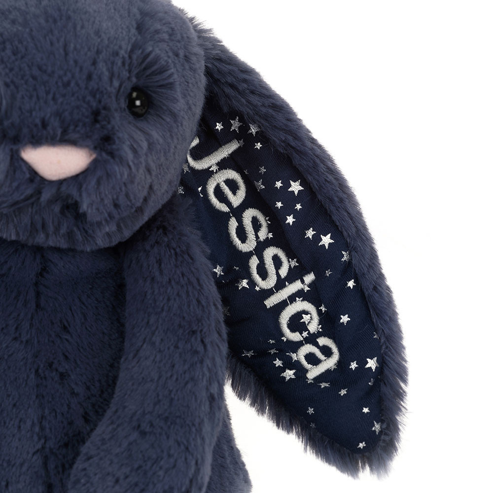 Personalised Bashful Stardust Bunny Medium, View 2