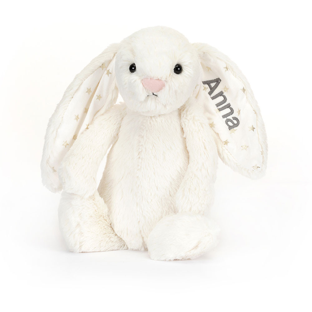 Personalised Bashful Twinkle Bunny Medium - Official Jellycat