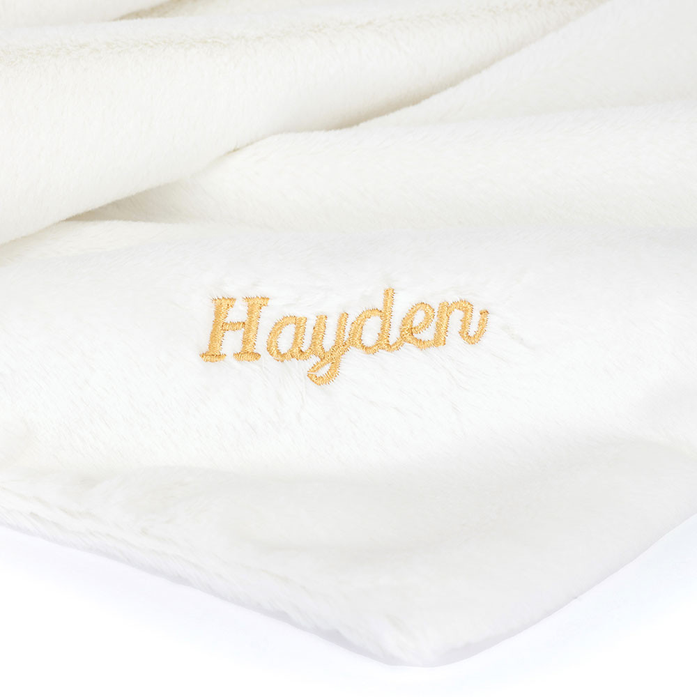 Personalised Bashful Luxe Bunny Luna Blankie, View 2
