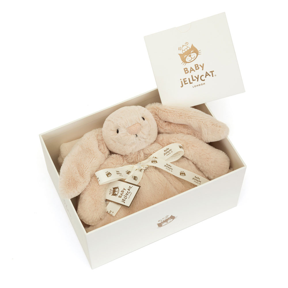 Personalised Bashful Luxe Bunny Willow Blankie - Official Jellycat