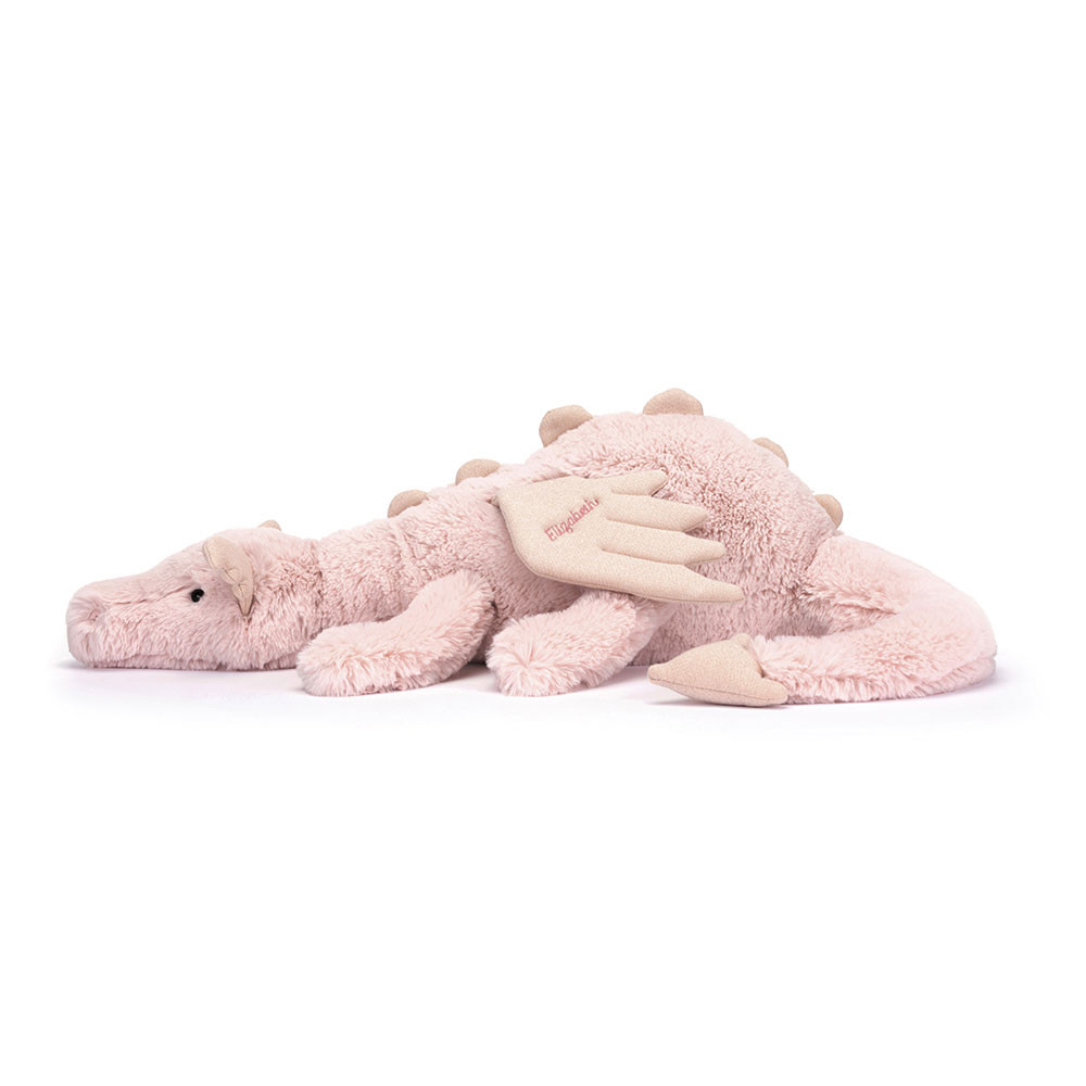 Personalised Rose Dragon Huge - Official Jellycat