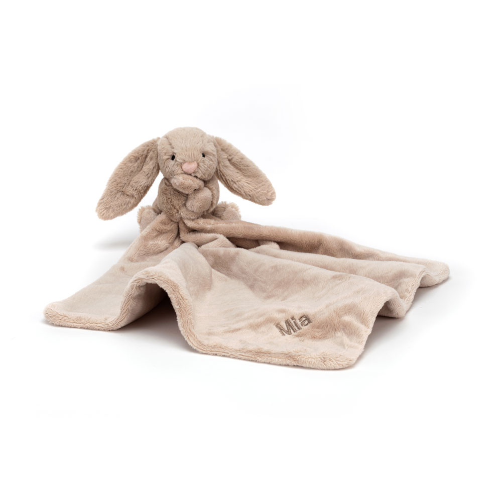 Personalised Bashful Beige Bunny Soother, View 4