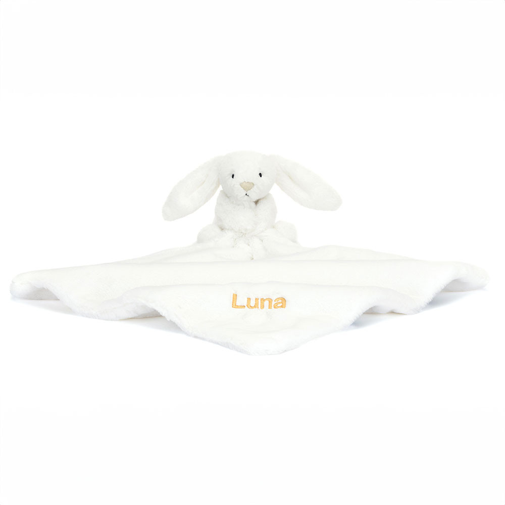 Personalised Bashful Luxe Bunny Luna Soother - Official Jellycat