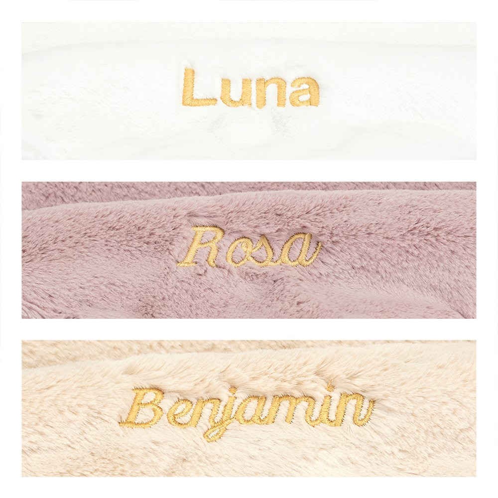 Personalised Bashful Luxe Bunny Rosa Soother, View 4