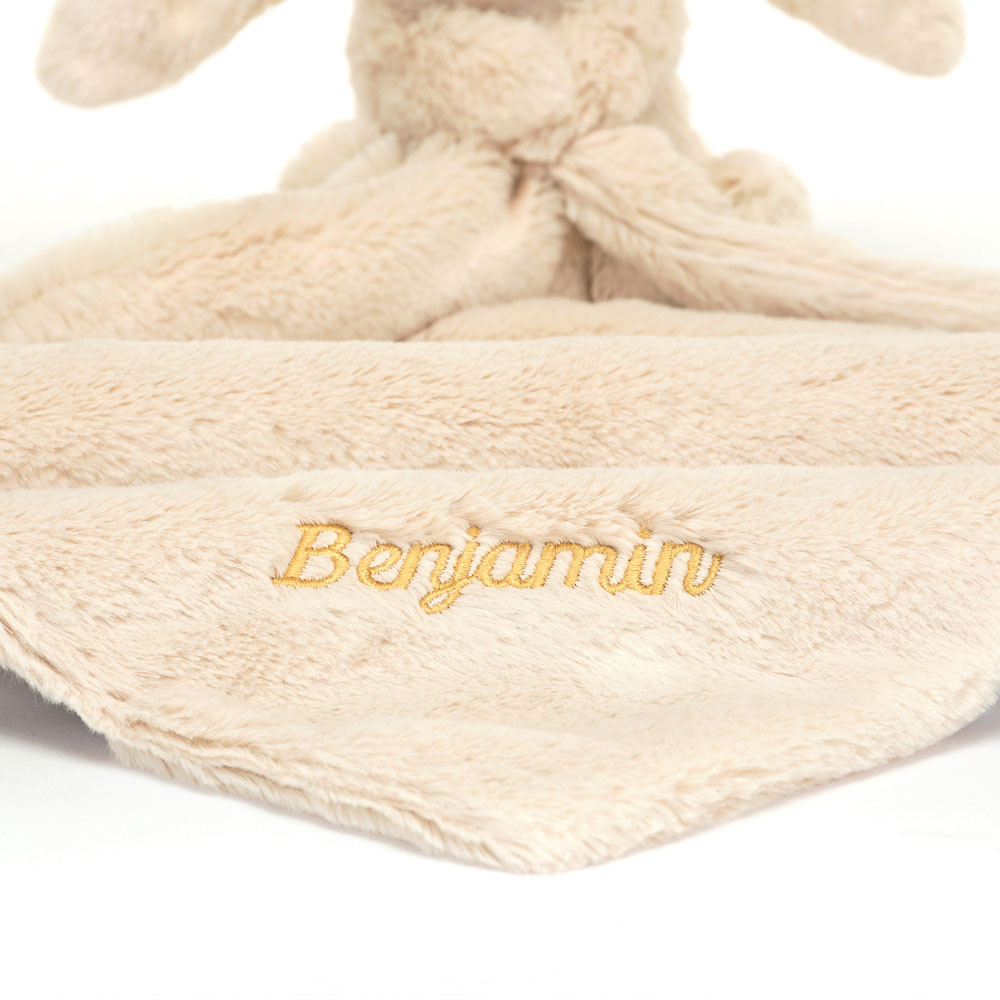Personalised Bashful Luxe Bunny Willow Soother, View 2