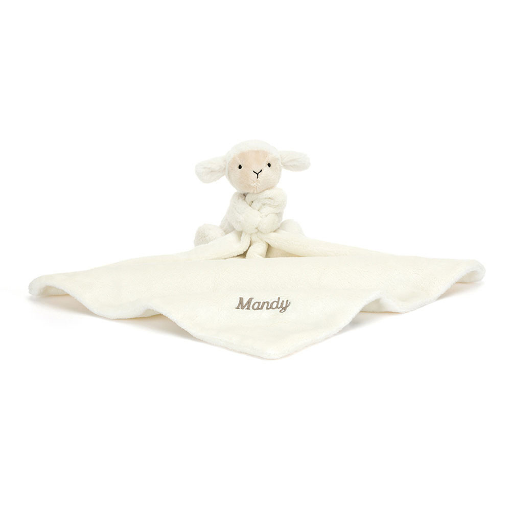 Personalised Bashful Lamb Soother, Main View