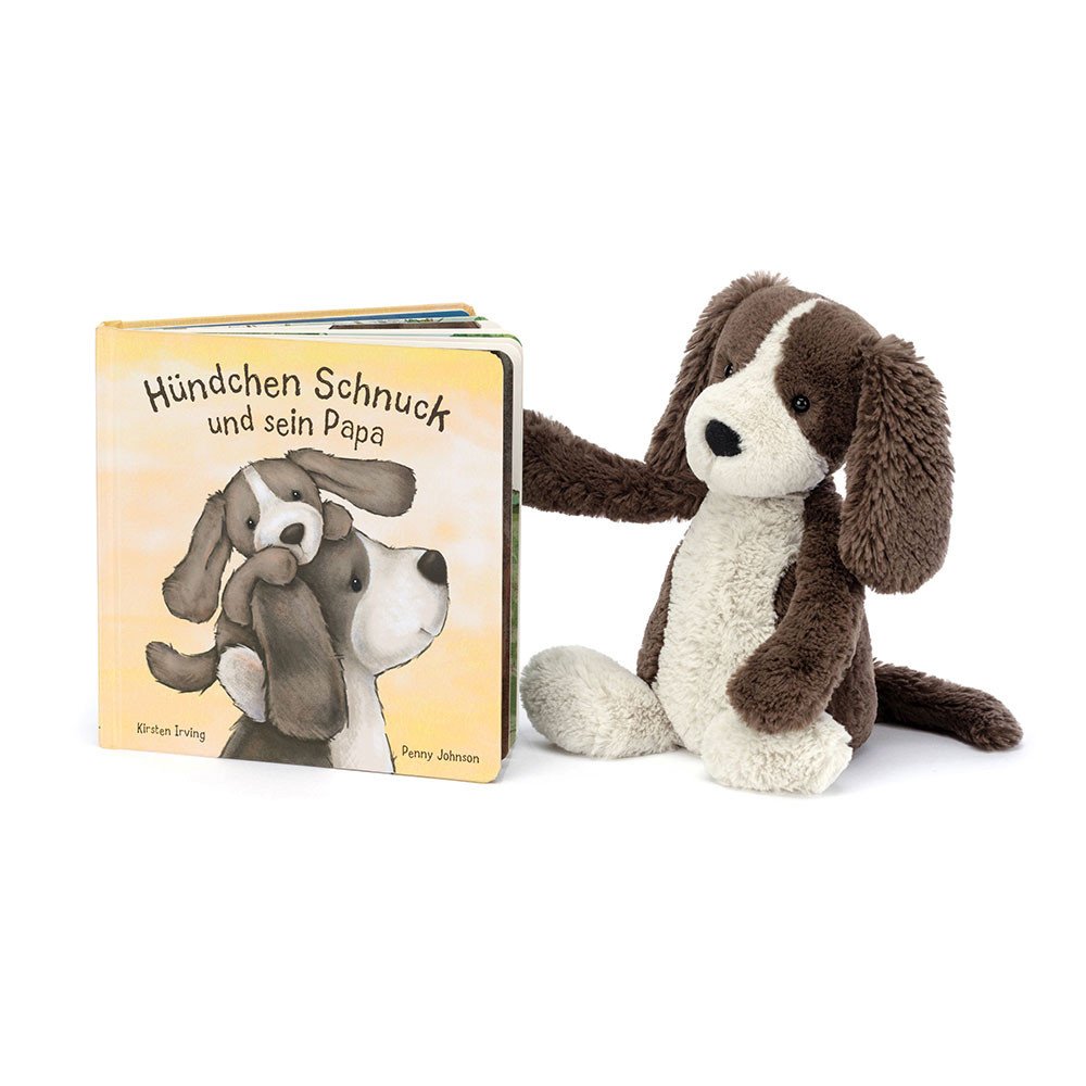 Hundchen Schnuck Und Sein Papa Buch and Bashful Fudge Puppy