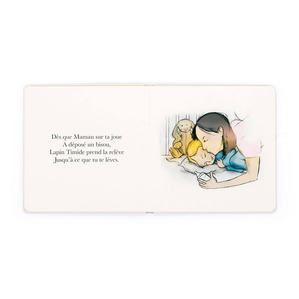 Lapin Timide Veille Sur Tes Nuits Book and Bashful Cottontail Bunny, View 3