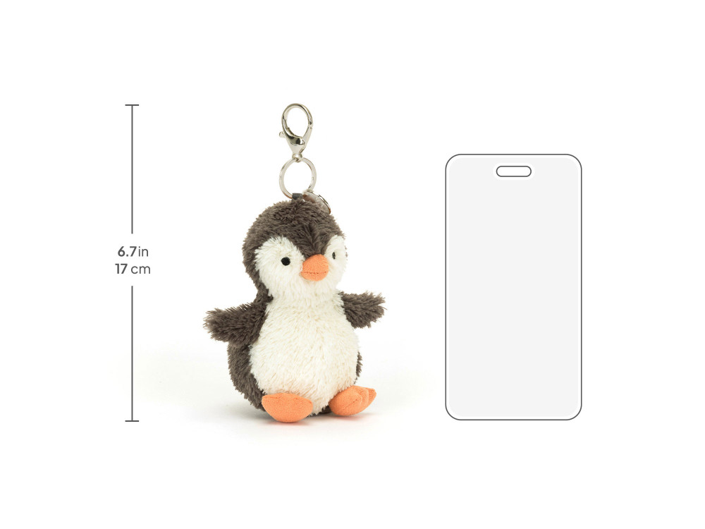 Peanut Penguin Bag Charm, size chart