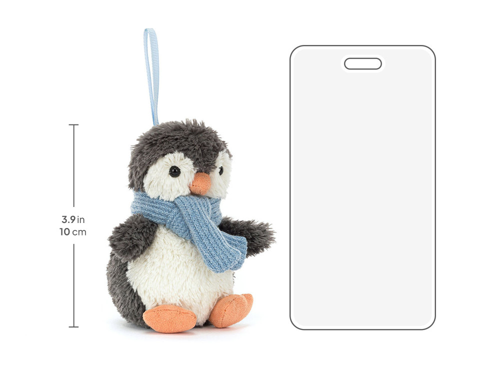 Peanut Penguin Decoration, size chart
